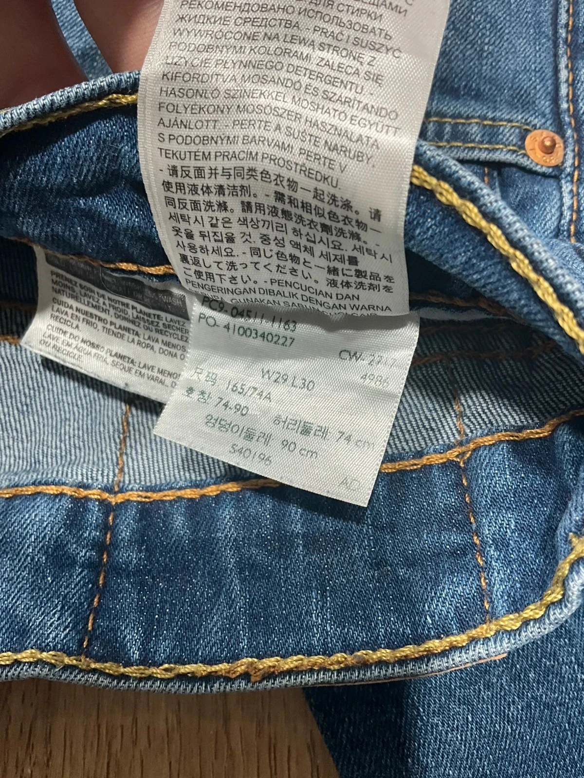 Jean Levi's 511 Slim W29 L30 Preppy 99% Coton Bleu Délavé  Lvh 228 – photo 11